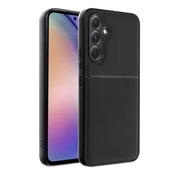 Samsung Galaxy A16 5G telefontok - Elegance fekete műanyag hátlap tok szilikon kerettel ﻿-1