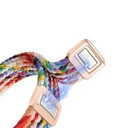 Xiaomi Smart Band 8 / 9 / 10 / NFC okosóra szíj - Tech- Protect Nylonmag - bézs szövet szíj-2