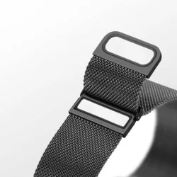 Huawei Watch GT 5 (46 mm) okosóra szíj - Dux Ducis Milanese - mágneses fekete fémszíj (22 mm)-2