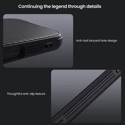 Telefontok iPhone 16 Pro - Nillkin csúsztatható kameravédős fekete hátlap tok-5