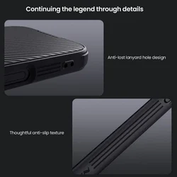 iPhone 16 Pro Max telefontok - Nillkin csúsztatható kameravédős fekete hátlap tok, beépített mágnessel-5