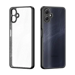 Samsung Galaxy A06 - DUX DUCIS Aimo - átlátszó hátlap tok, fekete kerettel-1