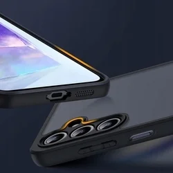 Telefontok Xiaomi 14T Pro 5G - Tech-Protect Magmat - matt fekete műanyag hátlap tok, szilikon kerettel-2