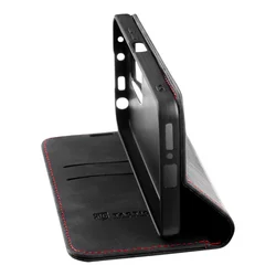 Telefontok Samsung Galaxy S24 FE - Tactical Xproof fekete szilikon keretes mágneses könyvtok-3