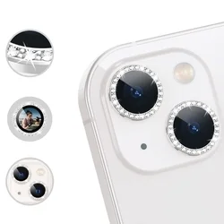 Kameralencse védőkeret - iPhone 16 Plus - Diamond - üveg-1