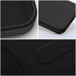 Telefontok iPhone 16 Plus - MagSafe kompatibilis fekete szilikon hátlap tok-2