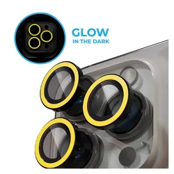 iPhone 16 Plus - Luminous sárga - üveg, kameralencse védőkeret-1