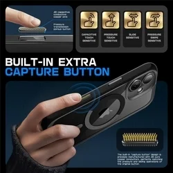 Telefontok iPhone 16 - SUPCASE UB MAG MAGSAFE fekete-átlátszó ütésálló tok-1