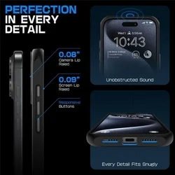 Telefontok iPhone 16 - SUPCASE UB MAG MAGSAFE fekete-átlátszó ütésálló tok-4