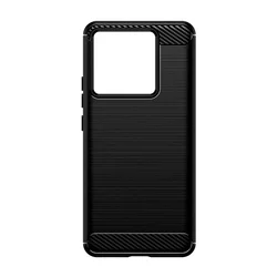Xiaomi 13T Pro 5G Telefontok - Carbon Fiber fekete szilikon hátlap tok-3