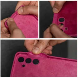 Samsung Galaxy A16 4G / 5G Telefontok - 2mm-es magenta szilikon tok-2