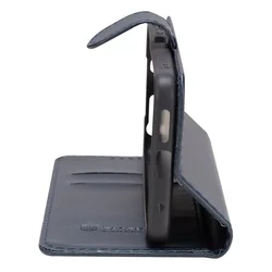 Telefontok Xiaomi Redmi 14C - Tactical Field kék szilikon keretes könyvtok mágneses ráhajtófüllel-1