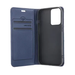 Motorola Moto G24 / G24 Power telefontok - Smart Caro - kék mágneses könyvtok-1