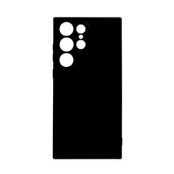 Samsung Galaxy S25 Ultra telefontok - fekete szilikon hátlap tok-1