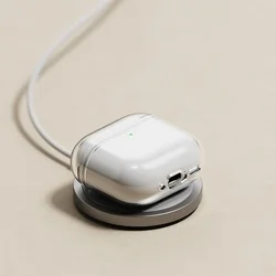 AirPods 4 tartó: RINGKE AIR GLITTER átlátszó tok, karabinerrel-4