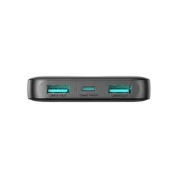 Joyroom JR-PBF12 powerbank - fekete powerbank 2USB / 1 Type-C (USB-C), 10000mAh, 2,4A-3