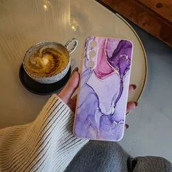 Samsung Galaxy A16 5G telefontok - Pink marble hátlap tok-2