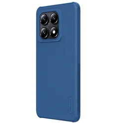 Telefontok Xiaomi 14T 5G - Nillkin Super Frosted - kék hátlap tok-1