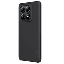 Xiaomi 14T 5G telefontok - Nillkin Super Frosted - fekete hátlap tok beépített mágnessel (MagSafe tartóval kompatibilis)-1