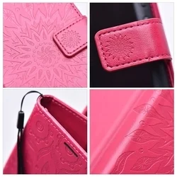 Xiaomi Redmi 14C teléefontok - MEZZO mandala mintás magenta mágneses szilikon keretes könyvtok-2