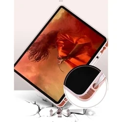 Tablettok iPad 2021 10.2 (iPad 9) - pink smart case, ceruza tartóval-4