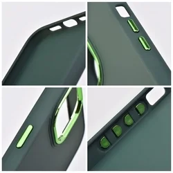 Xiaomi Redmi 14C telefontok - Frame - zöld műanyag hátlap tok, szilikon kerettel-2