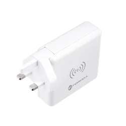 Forcell F-Energy hálózati töltő - 4in1 2 x USB / 1 Type-C (USB-C) porttal, 8000 mAh-s powerbank, vezeték nélküli töltés támogatás-3