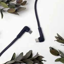 Maxlife MXUC-09 kábel - Type-C / Type-C (USB-C) kábel 1m (90 fokban elfordított csatlakozó végekkel) 60W-3