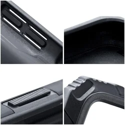 Xiaomi Redmi 14C telefontok - Nitro Ring Armor - fekete gyűrűs, kitámasztható, ütésálló műanyag hátlaptok-1