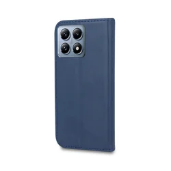Xiaomi 14T Pro 5G telefontok - Smart Magnetic kék szilikon keretes mágneses könyvtok-1