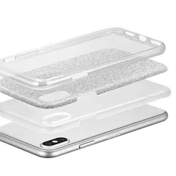 Huawei P30 Lite Telefontok - Ezüst Shiny tok-2