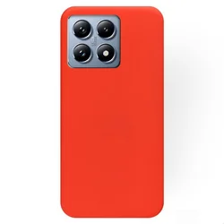 Xiaomi 14T Pro 5G telefontok - piros szilikon hátlap tok-1