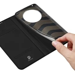 Xiaomi Redmi 14C telefontok - Dux Ducis fekete flipcover tok-2