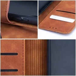 Samsung Galaxy S25 telefontok - Forcell Tender - barna ráhajtófüles könyvtok-3