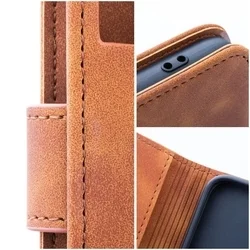 Samsung Galaxy S25 telefontok - Forcell Tender - barna ráhajtófüles könyvtok-5