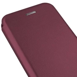 Honor 200 Pro 5G telefontok - Smart Diva burgundi mágneses könyvtok-4