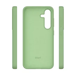 Samsung Galaxy S25 telefontok - Etteri - zöld színű szilikon hátlap tok-5