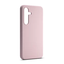 Samsung Galaxy S25 telefontok - Etteri - púder pink színű szilikon hátlap tok-1