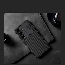 Samsung Galaxy S25+ (S25 Plus) - Nillkin csúsztatható kameravédős fekete hátlap tok-3