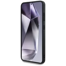 Samsung Galaxy S25 Ultra telefontok - Karl Lagerfeld Monogram K. Head Pin - fekete hátlap tok-2