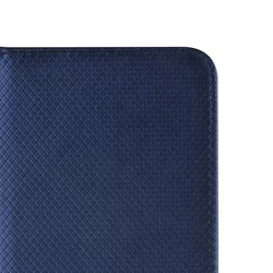 Nokia 4.2 Telefontok - kék mágneses szilikon keretes könyvtok-4