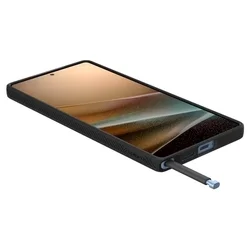 Telefontok Samsung Galaxy S25 Ultra - SPIGEN Liquid Air matt fekete hátlap tok-6