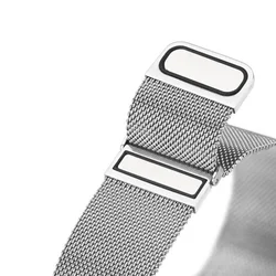 Xiaomi Redmi Watch 5 Active / Watch 5 Lite okosóra szíj - Dux Ducis Milanese - mágneses ezüst fémszíj (22 mm)-1