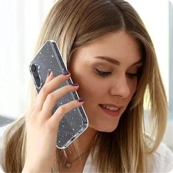 Samsung Galaxy S25 telefontok - Glitter - átlátszó csillámos hátlap tok-1