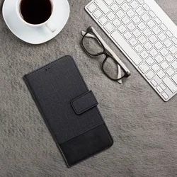 Xiaomi Redmi Note 14 Pro 5G telefontok - Jeans - fekete ráhajtófüles könyvtok-5