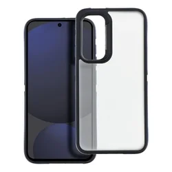 Telefontok Xiaomi Redmi Note 14 5G - NEO áttetsző hátlap tok, fekete-kék kerettel-2