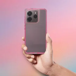 Xiaomi Redmi Note 14 5G telefontok - Matrix Clear - púderpink / átlátszó hátlap tok-2