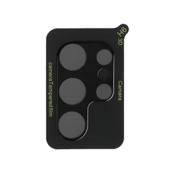 Samsung Galaxy S25 Ultra üvegfólia - kamera fekete üvegfólia (3D)-1
