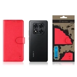 Xiaomi Redmi Note 14 Pro 5G telefontok - Tactical Field piros szilikon keretes könyvtok mágneses ráhajtófüllel-2