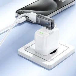 Hoco UA36E adapter - Lightning / Type-C (USB-C) / USB - OTG adapter, fekete-3
